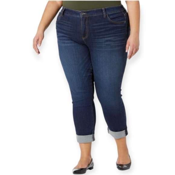 Kut from the Kloth Denim - Kut From The Kloth 22W Boyfriend Jeans Stretch Womens High Rise SP094GJ6